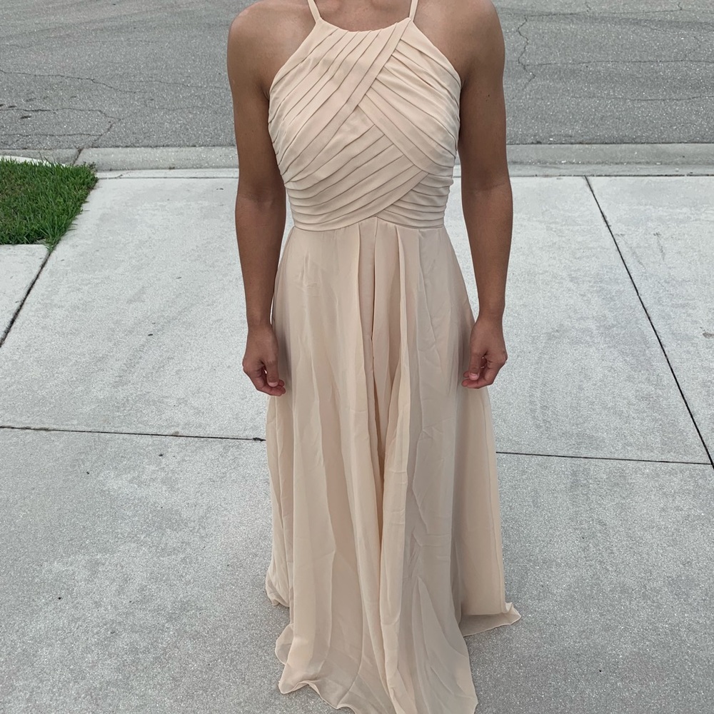 Tan bridesmaid dress 2